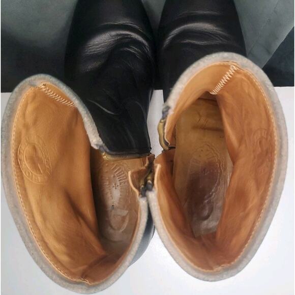 Fiorentini + Baker Side Zip Black Ankle Boots EU 43 US Mens 10 Made in Italy - Picture 8 of 14